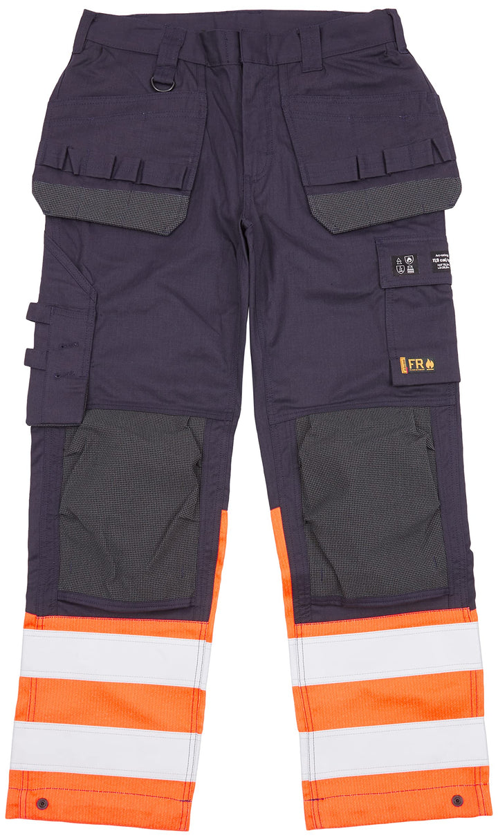 Blaklader 148915138953D104 Multinorm Inhärent Arbeitshose, Marineblau/Orange, Grösse D104 D104 Marin