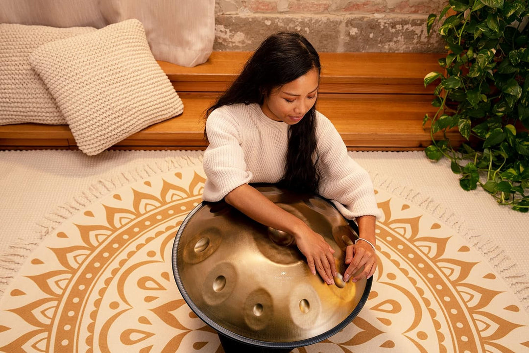 Sonic Energy Sensory Handpan – D Kurd 10 Töne (D3/ A3, Bb3, C4, D4, E4, F4, G4, A4, C5) 440 Hz – für