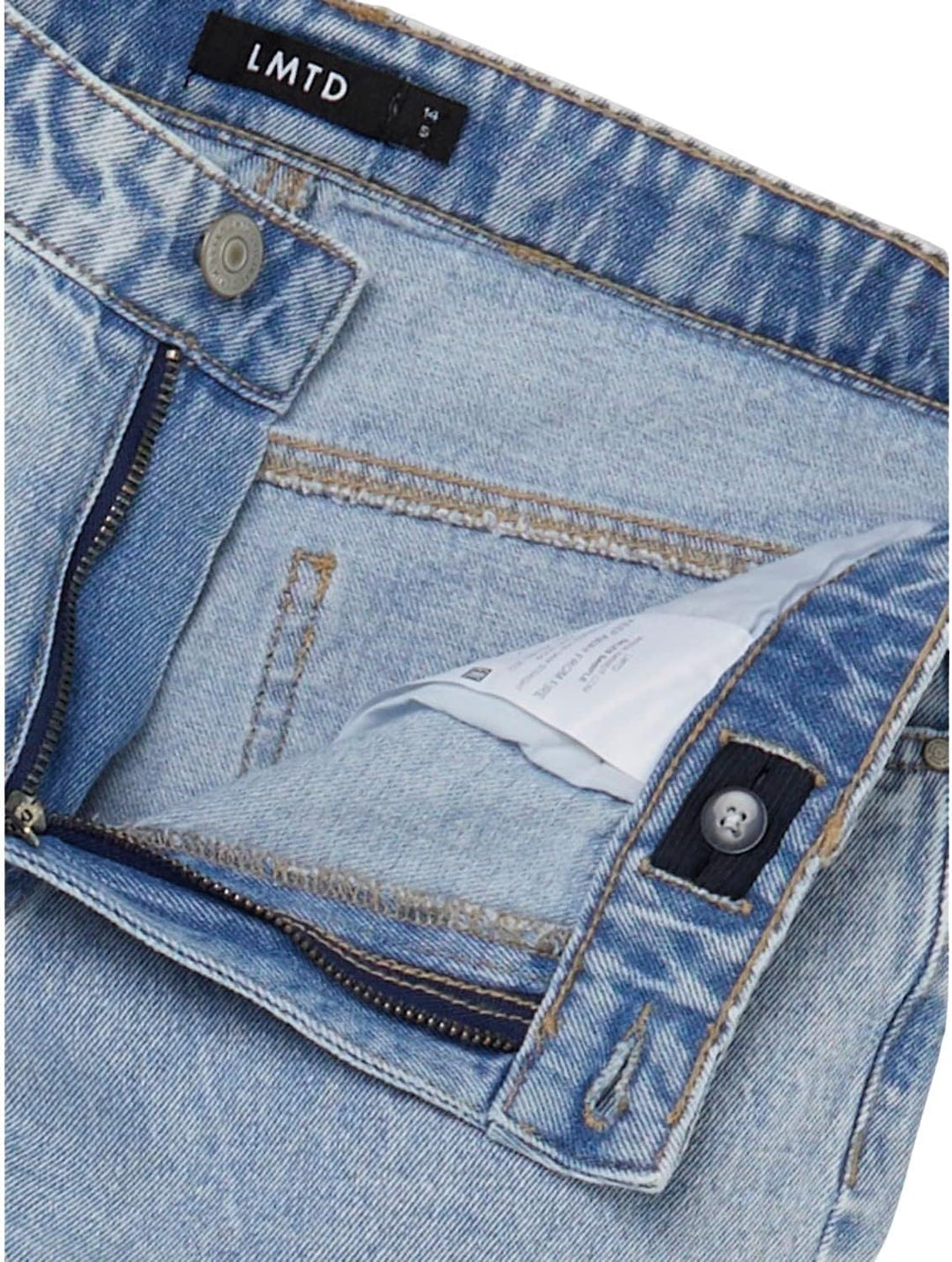 NAME IT Mädchen Nlftoneizza DNM Hw Straight Pant Noos Jeanshose, Light Blue