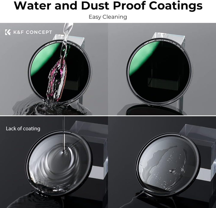 K&F Concept Nano X-Serie Magnetic ND Filter Graufilter ND64 (6 Blendenstufen) Magnetisches Schnellwe