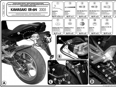 Givi T262 Satteltaschen Abstandshalter