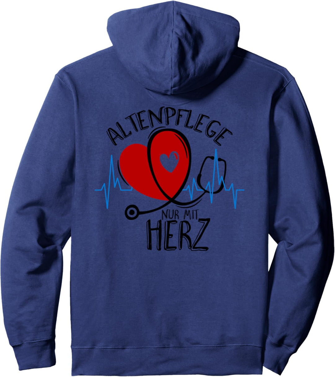 Heart Curve Stethoscope - Altenpflege 1 - Fan Fun Pullover Hoodie