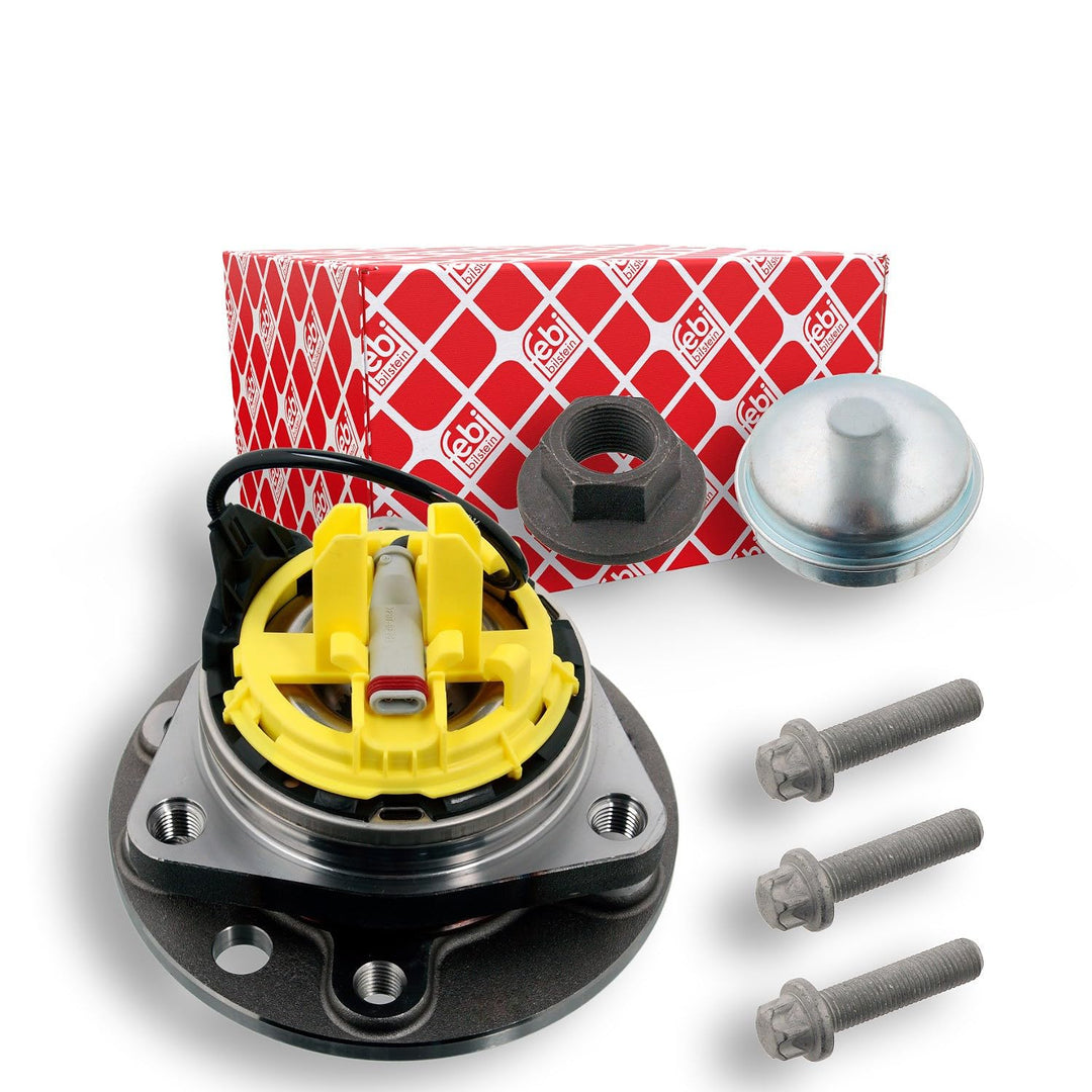 febi bilstein 31122 Radlagersatz mit Radnabe und Anbaumaterial , 1 Stück