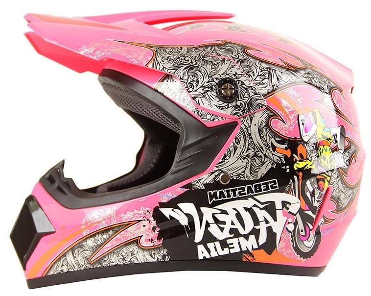 Kinder Crosshelm Mejia – Motorradhelm für Kinder, ABS-Schale, robuster Kinderhelm für Downhill, Quad