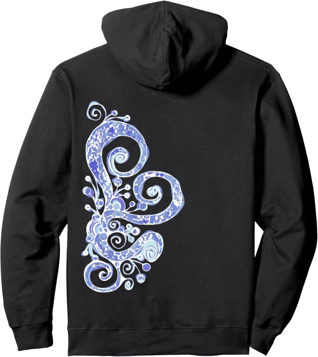 Hand Drawn Ornaments - Hearts Spirals 5 - Fan Fun Pullover Hoodie