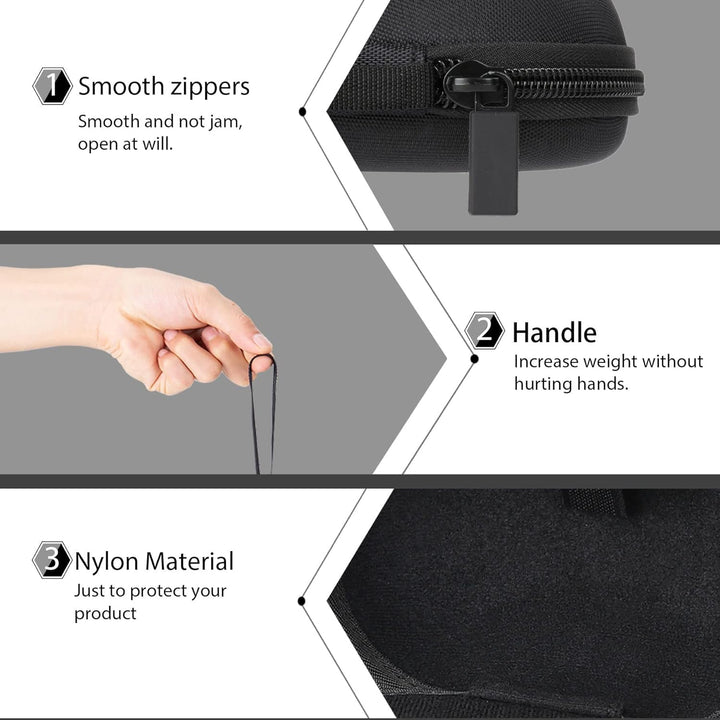 co2CREA case Harte reiseschutzhülle Etui Tasche für Logitech G G309 / G502 Hero/G G502 X Plus Kabell