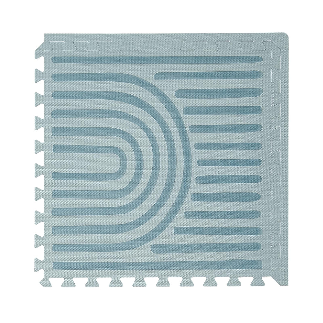 Toddlekind Baby-Puzzlematten, 6-TLG. inkl. Rand, ungiftige Schaumstoffmatten, für Bauchzeit und Krab