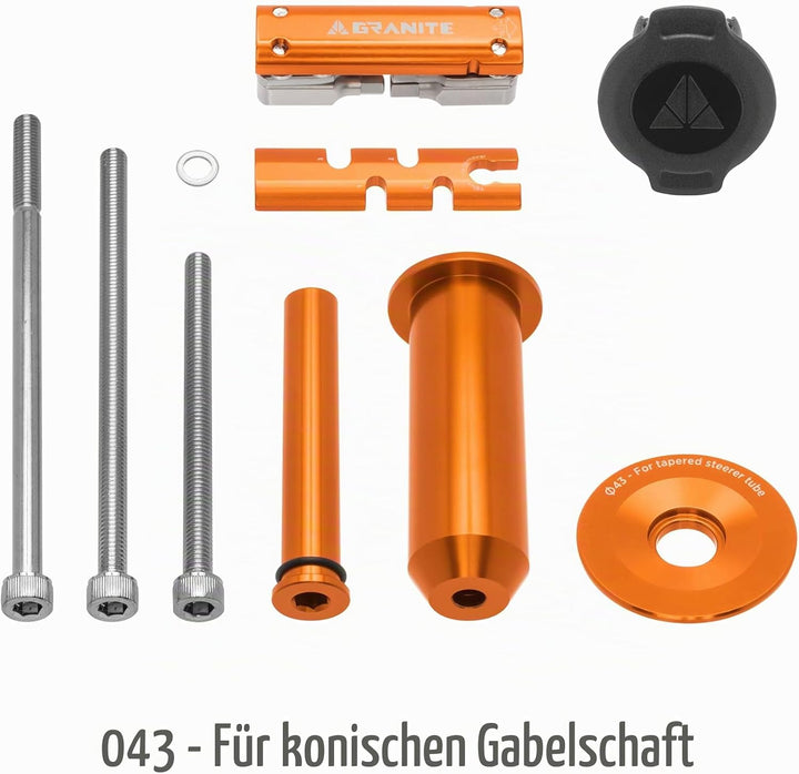 Granite Stash Multi-Tool Kit - Kompaktes Fahrradwerkzeug kann im Gabelschaft verstaut werden STANDAR