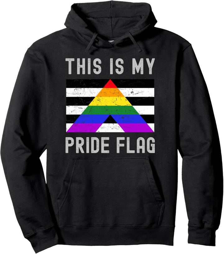 This Is My Pride Flagge | Ally Stuff | Gay Pride Month Pullover Hoodie