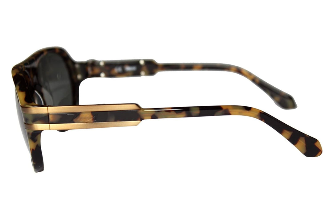Sover MCK011 Unisex Sonnenbrille Gold schwarze Schildkröte Kunststoffrahmen schwarz Objektiv hoher U