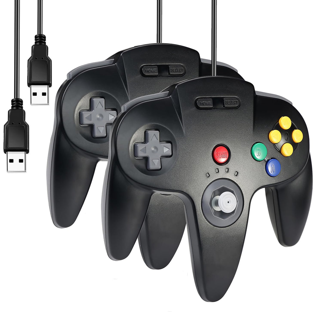 miadore 2X N64 Controller USB Gamepad Classic N 64 Controller Joypad Joystick Für Mac und Windows Ra