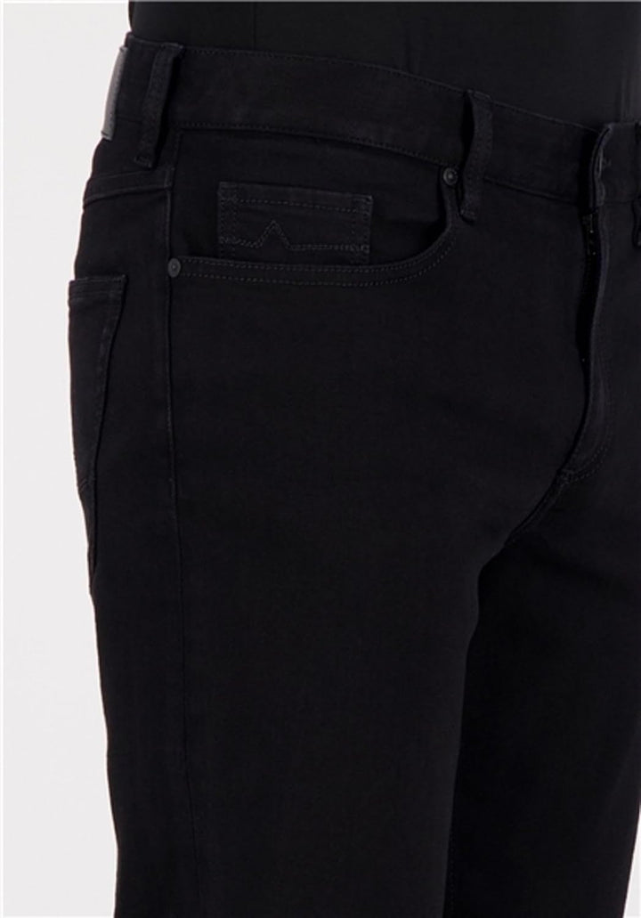 ALBERTO Regular Slim Fit Jeans Used 5 Pocket schwarz Grösse W31 L34