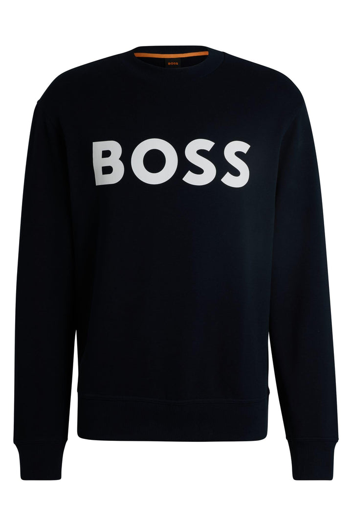 HUGO BOSS Herren Webasiccrew Sweatshirt S Dark Blue404, S Dark Blue404