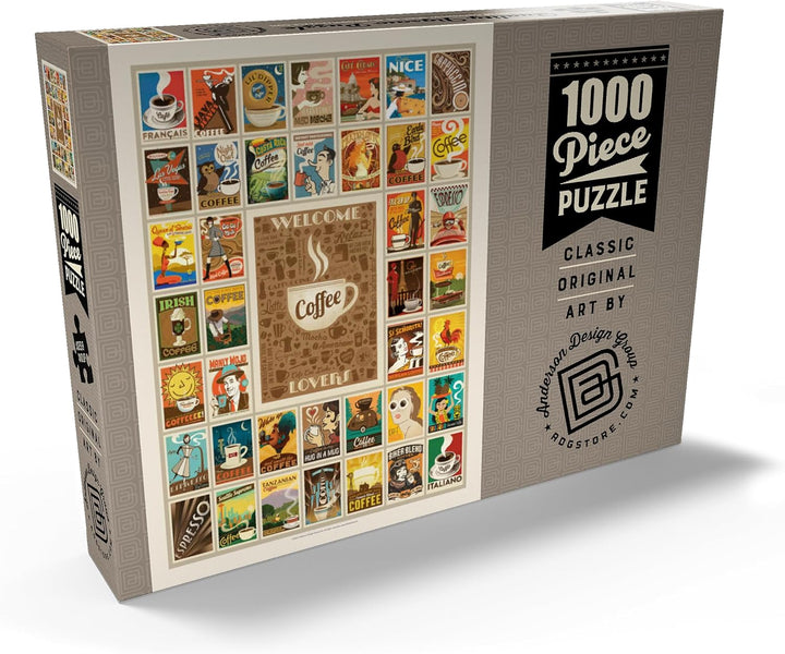 Coffee Collection, Vintage Poster - Premium 1000 Teile Puzzle - MyPuzzle Sonderkollektion von Anders