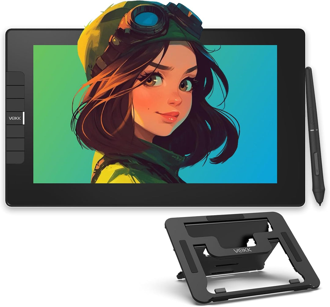 Grafiktablett mit Display • VEIKK VK1200V3 11,6 Zoll Zeichentablett mit Display mit IPS Full HD Scre