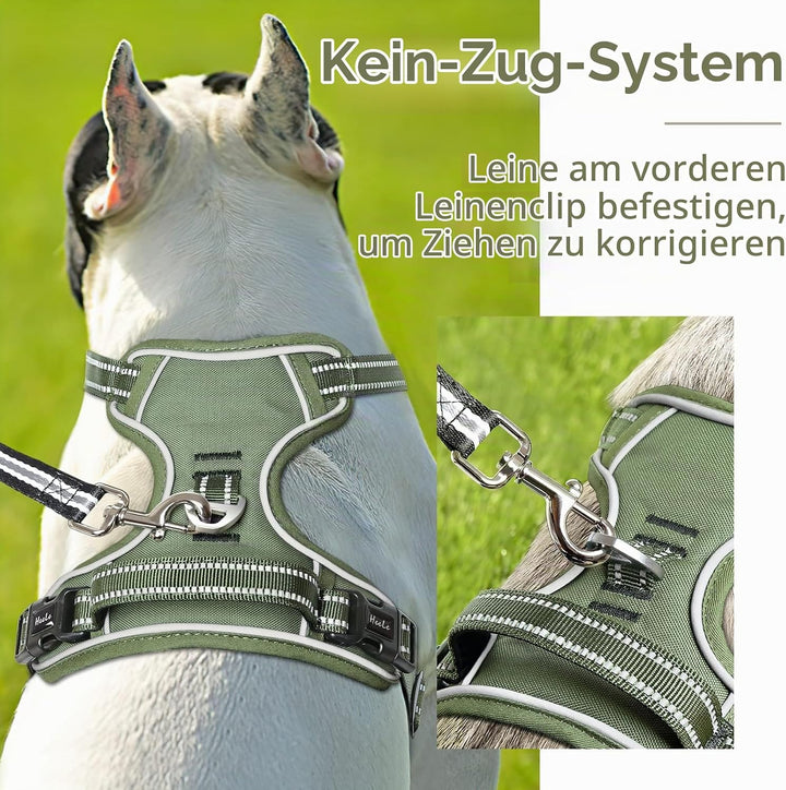 HEELE Hundegeschirr, Hundegeschirr Grosse Hunde Anti Zug Geschirr Hunde Brustgeschirr Weich Gepolste