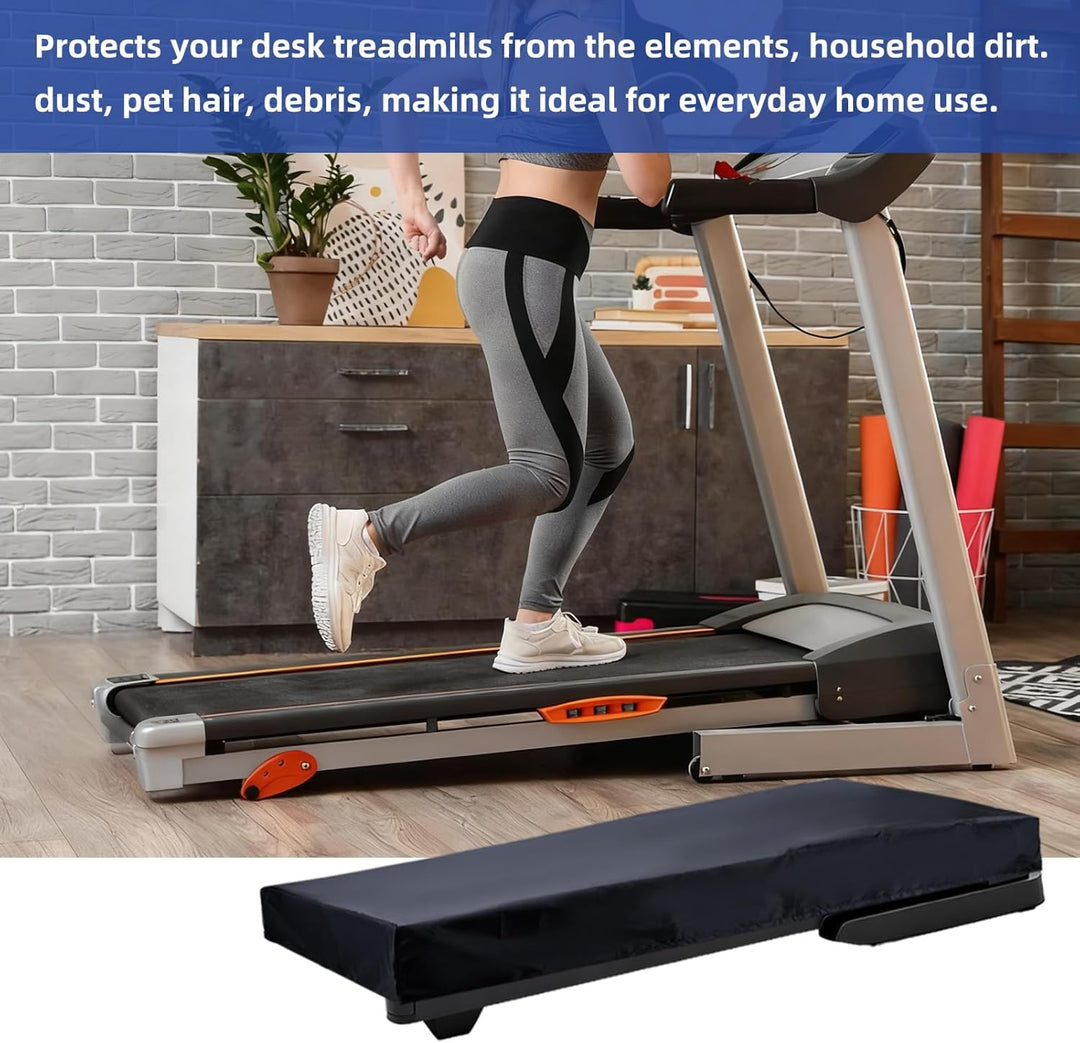 Schwarze Walking Pad Laufbandabdeckung 49 x 23 x 4.5 Zoll Laufbandabdeckungen Unter Dem Schreibtisch