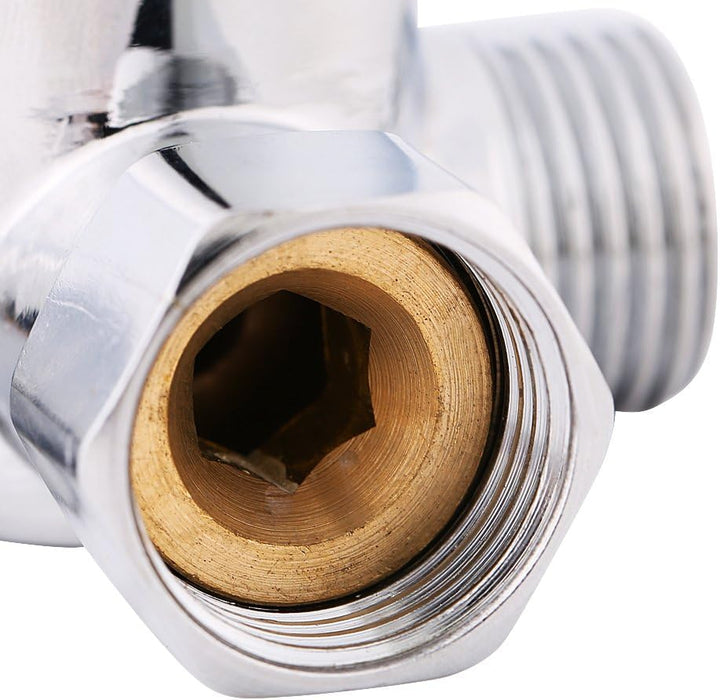 G1/2 Heisses Kaltwasser Mischventil Festes Messing Thermostatischer Mischer Temperaturregelung für B