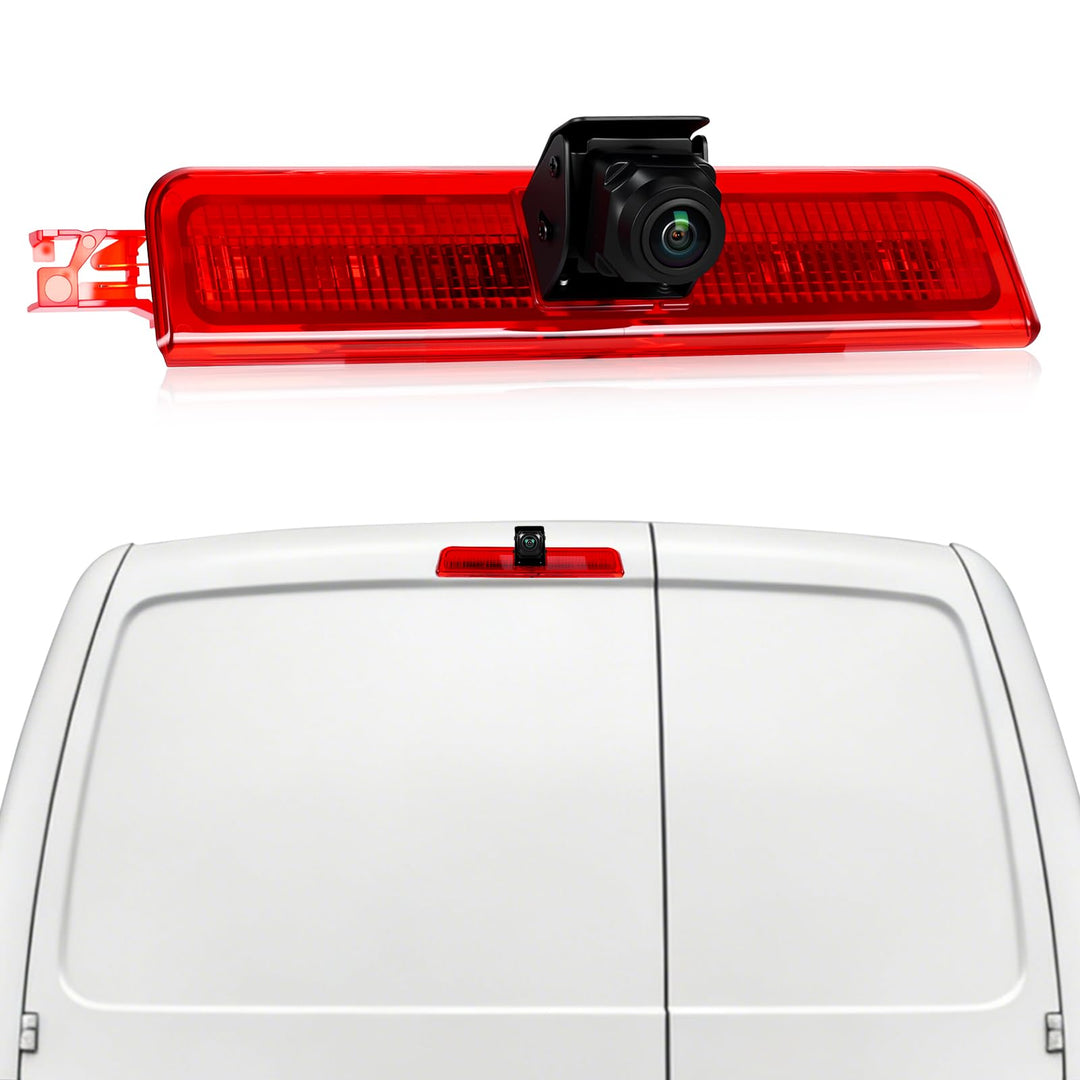 CAMECHO Bremsleuchte Rückfahrkamera HD Nachtsicht IP67 Wasserdichter Kamera für VW Caddy 2003-2015 B
