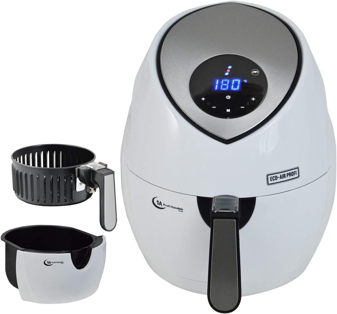 FRITTEUSE OHNE FETT HEISSLUFT-FRITTEUSE DIGITAL MULTI FRITTEUSE HEISSLUFT ECO-AIR-PROFI DC-1400W-1 w