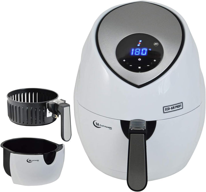 FRITTEUSE OHNE FETT HEISSLUFT-FRITTEUSE DIGITAL MULTI FRITTEUSE HEISSLUFT ECO-AIR-PROFI DC-1400W-1 w
