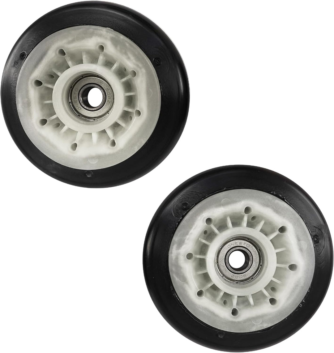 VIOKS 2x Laufrolle für Trommel Ersatz für LG AGM75510754 Trommelrad Trommelrolle Rad mit innenliegen