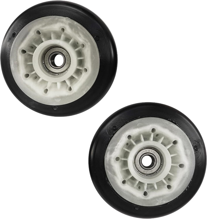 VIOKS 2x Laufrolle für Trommel Ersatz für LG AGM75510754 Trommelrad Trommelrolle Rad mit innenliegen