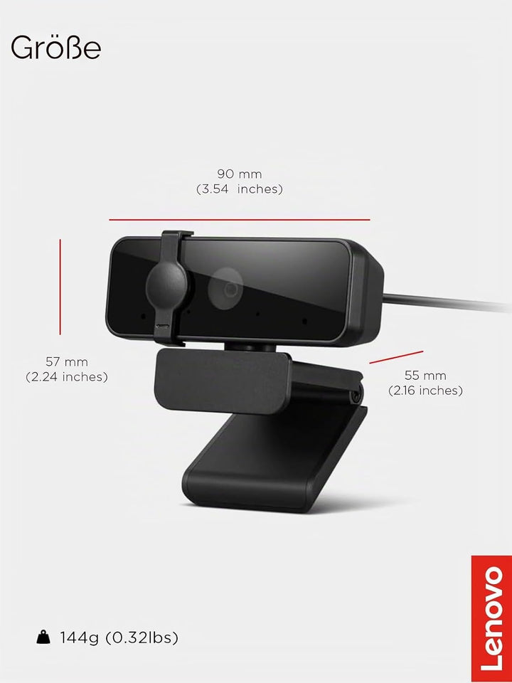 Lenovo Essential Fhd Gen2 Webcam 1920 X 1080 Pixels USB 2.0, 4XC1S15018