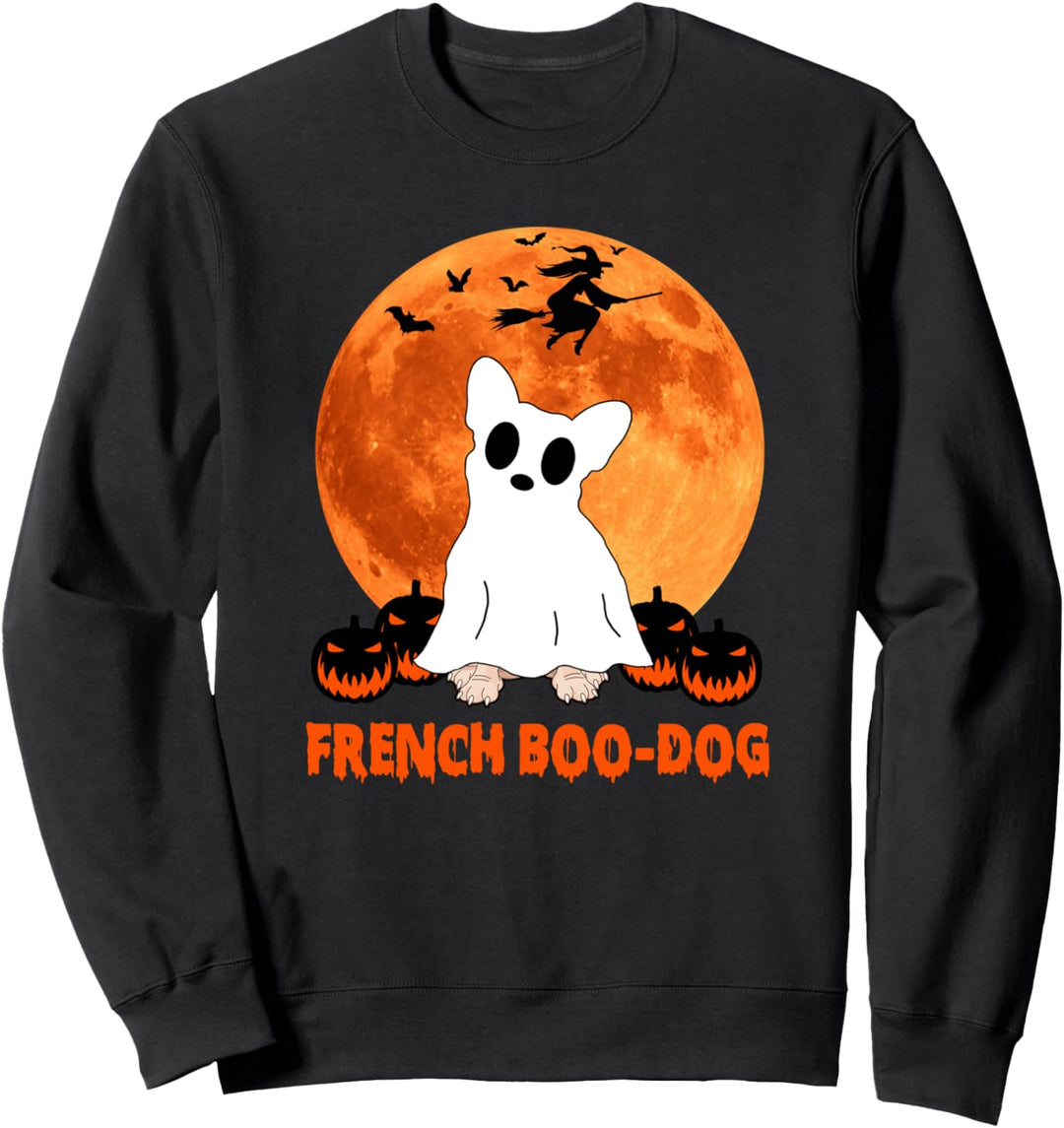 French Boo-Dog Französische Bulldogge Halloween Kostüm Sweatshirt
