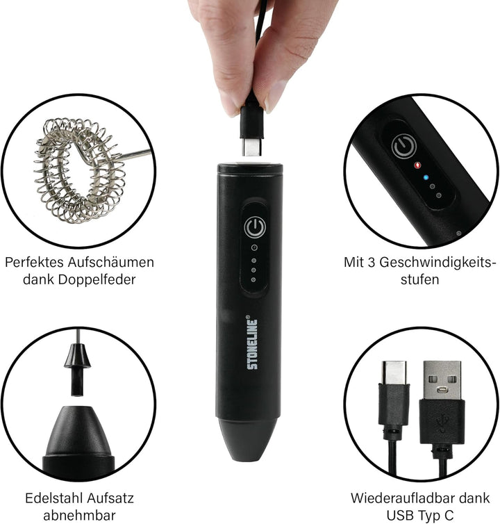 STONELINE Espressokocher Induktion aus Aluguss 170 ml, 4 Tassen, für alle Herdarten, Italienischer K