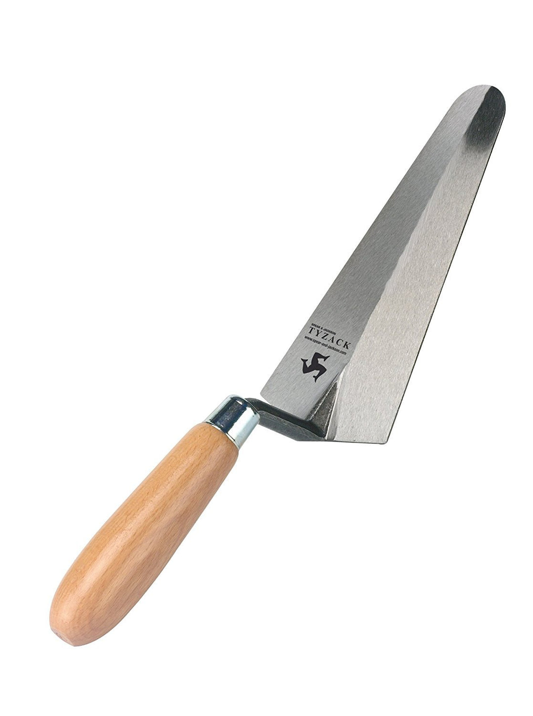 Spear & Jackson 11507N Tyzack Premier Italienische Maurerkelle, 17,8 cm Griff aus Buche, Griff aus B