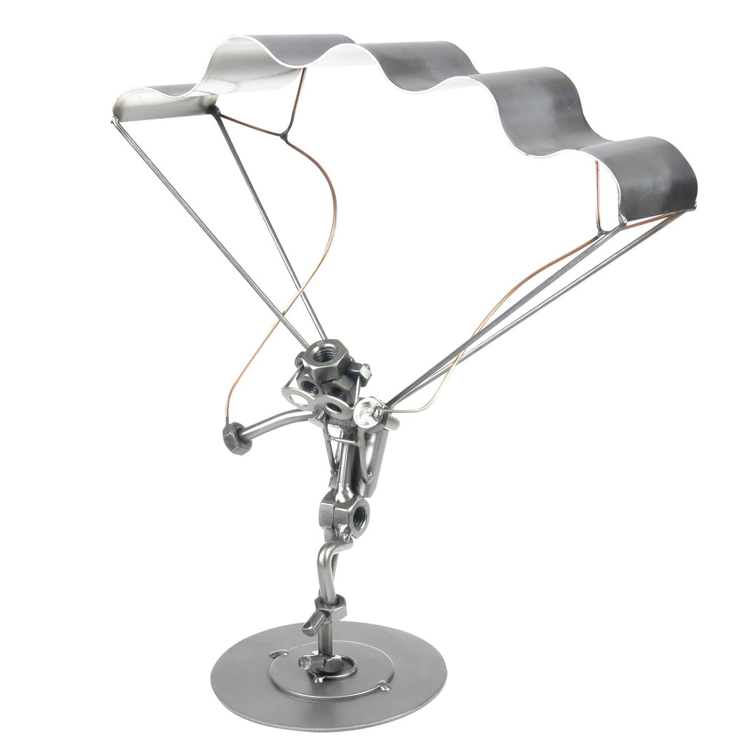 Schraubenmännchen Gleitschirm Landung I Handarbeit I Geschenkidee I Metallfigur I Metallmännchen I S