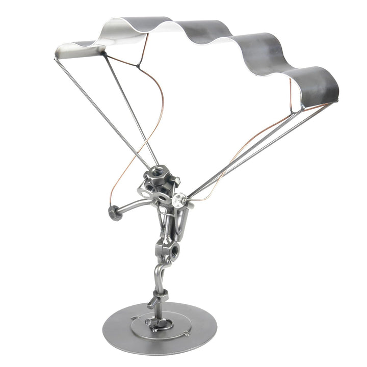 Schraubenmännchen Gleitschirm Landung I Handarbeit I Geschenkidee I Metallfigur I Metallmännchen I S