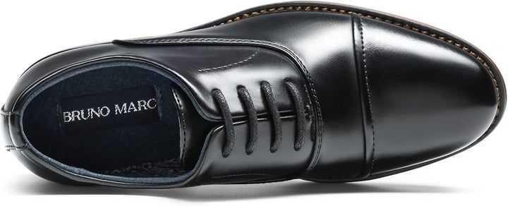 Bruno Marc Schnürhalbschuhe Jungen Anzugschuhe Derby Oxford Hochzeit Schuhe 37 EU Schwarz, 37 EU Sch