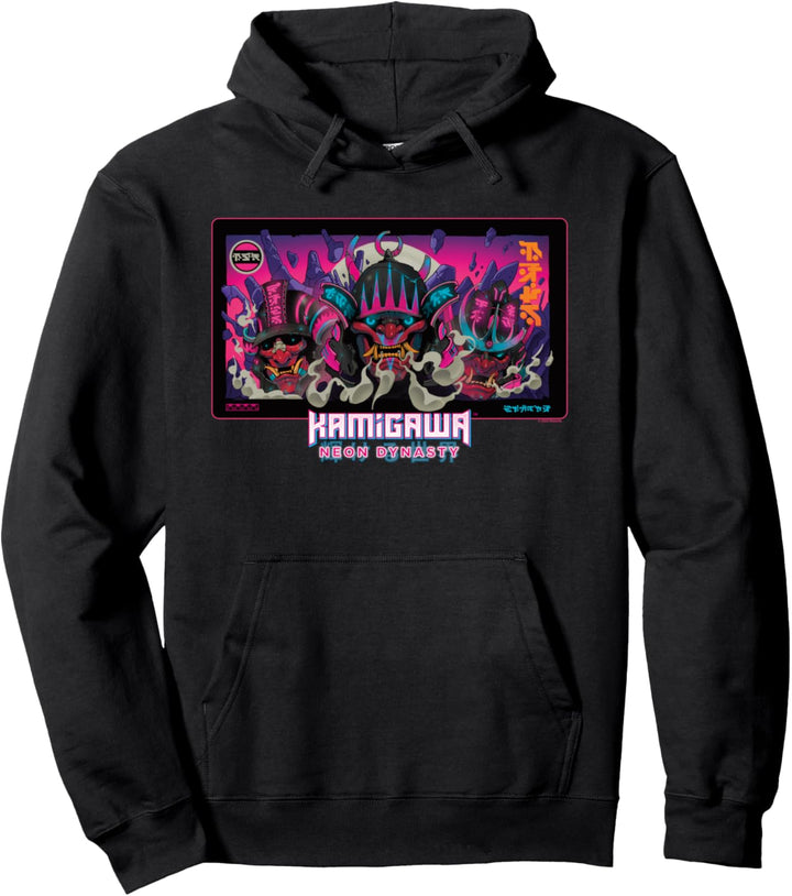 Magic The Gathering Neon Dynasty Samurai Pullover Hoodie