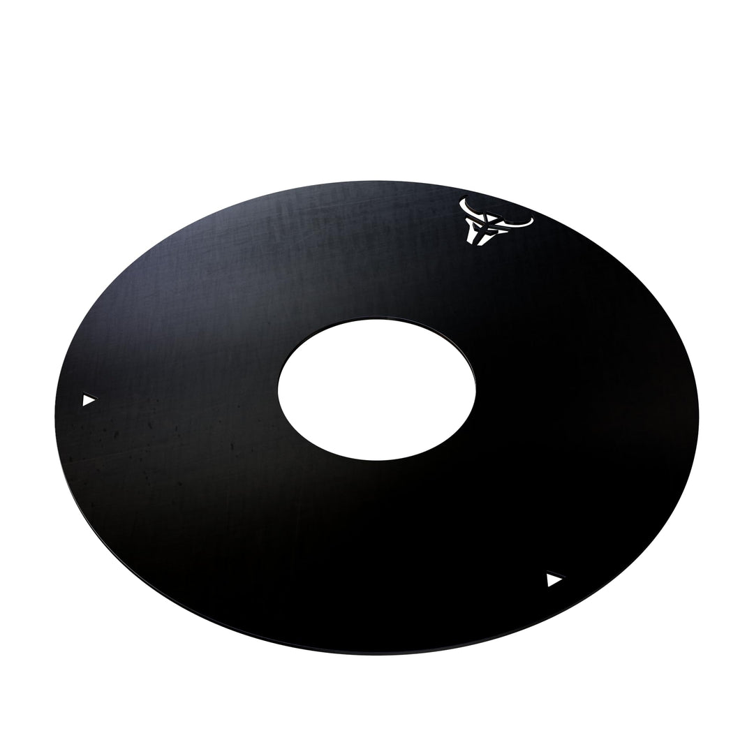 Grillfire FEUERPLATTE 67 GP, 5mm Feinkorn – Plancha Grillplatte Ø 65 cm aus 5 mm Feinkornstahl | Für