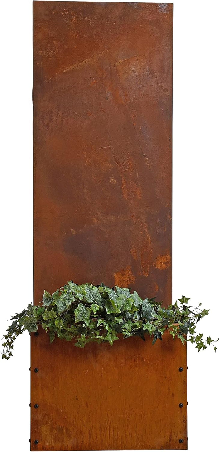 ESTEXO Sichtschutzelement Sichtschutz Edelrost 150 cm Sichtschutzwand Gartendekoration Zaun Rost Met
