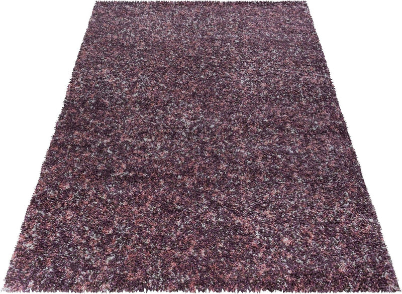 HomebyHome Teppich Wohnzinmer Shaggy Hochflor Rosa 200x290 cm Einfarbig Design - 200x300 Flauschiger