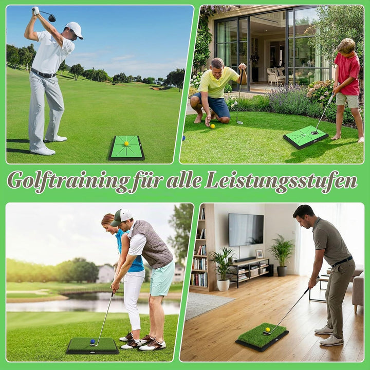 MoKo Golf-Schlagmatte, Golfmatte mit Schwungbahn-Feedback, Zusätzliche Austauschbare Trainingsmatten