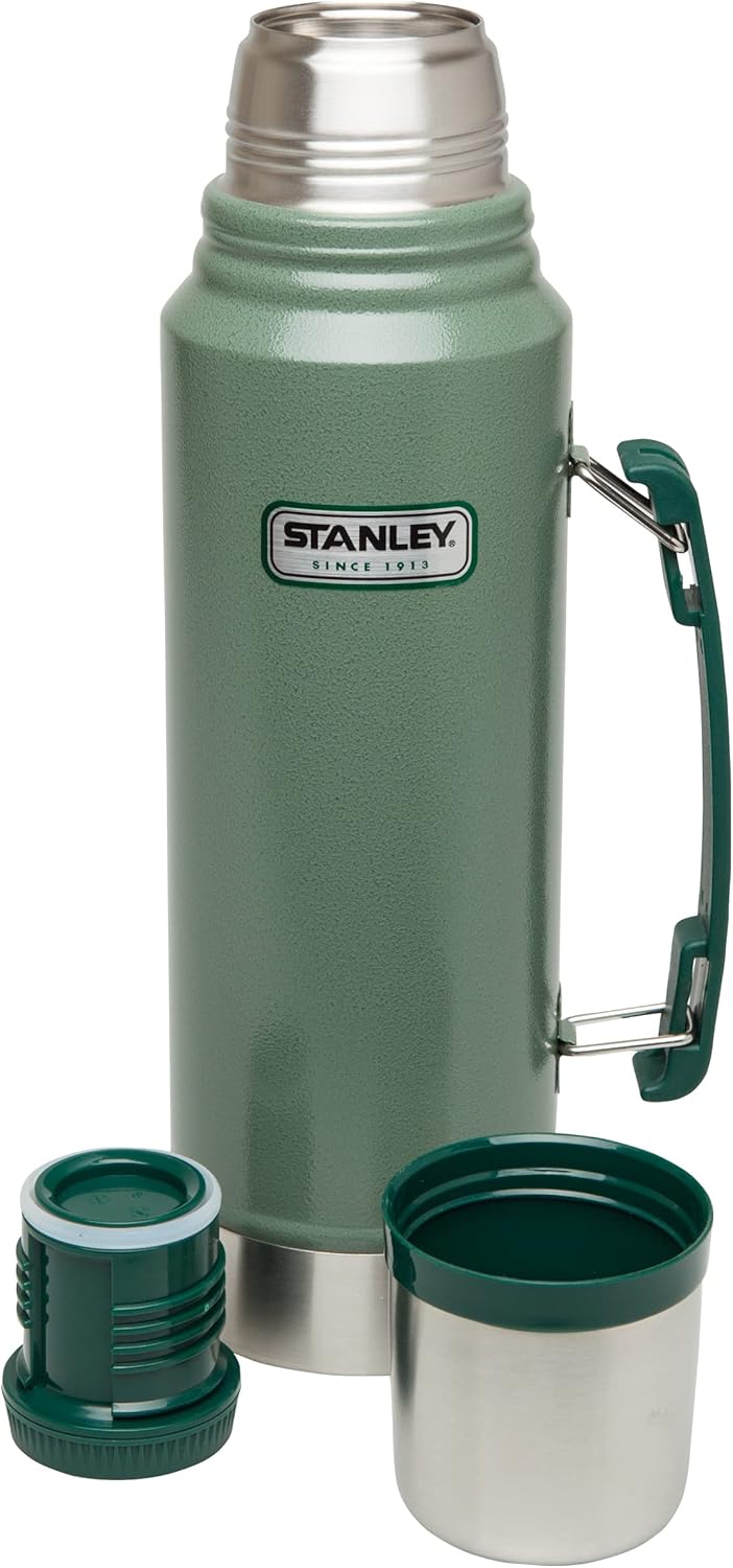Stanley Classic Legendary Bottle Thermoskanne 1L - Hält 24 Stunden heiss/Kalt - Edelstahl Thermosfla