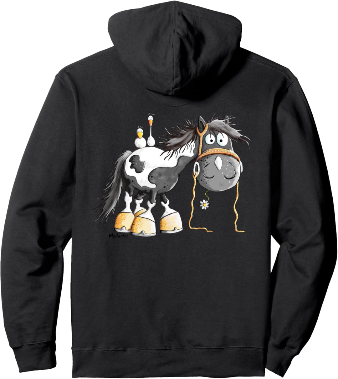 Süsser Schecke I Pferd Pony I Pferdemotiv Reiter Fun Pullover Hoodie