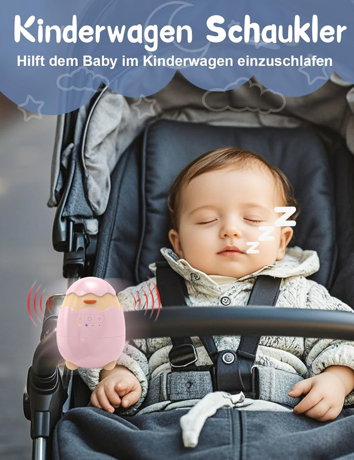 Robofun Kinderwagenschaukler- Das Original Schlafhilfe für Baby, 5 Einstellbare Schaukelintensitäten