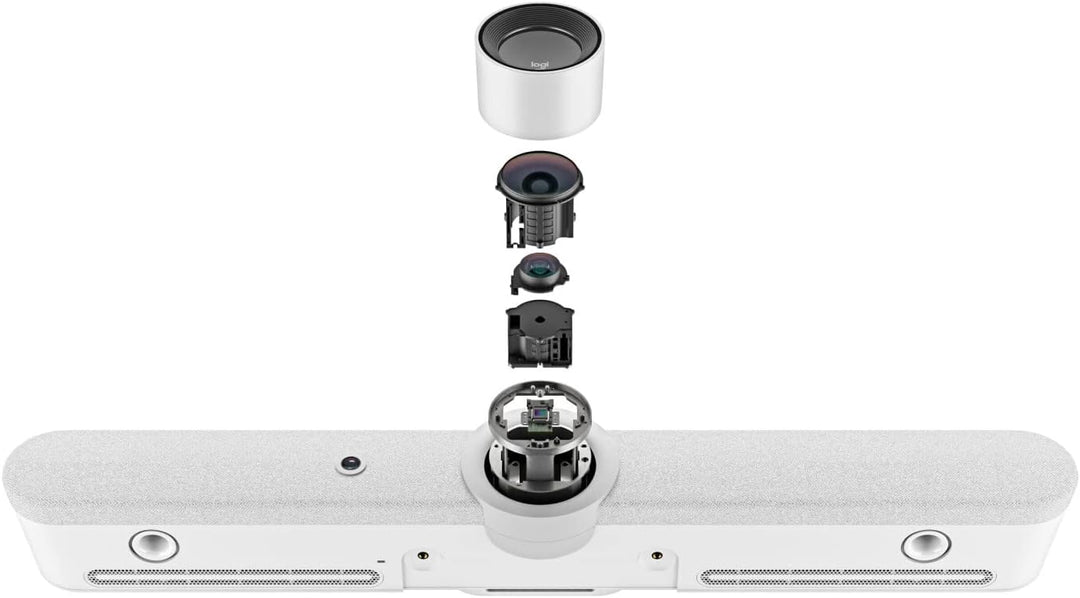 Logitech Rally Bar - 4K, 30fps, 90° FOV, 15x Zoom, Weiss - B-Ware