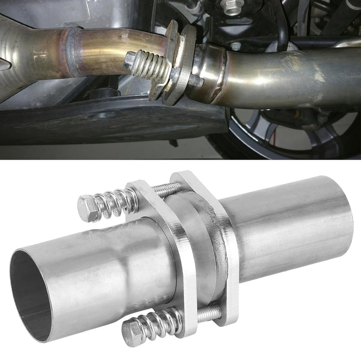 KIMISS Auspuff-Federbolzen-Flansch, Auspuffflansch-Federbolzen-Reparaturrohr-Kit Quick Fix 2,25 Zoll