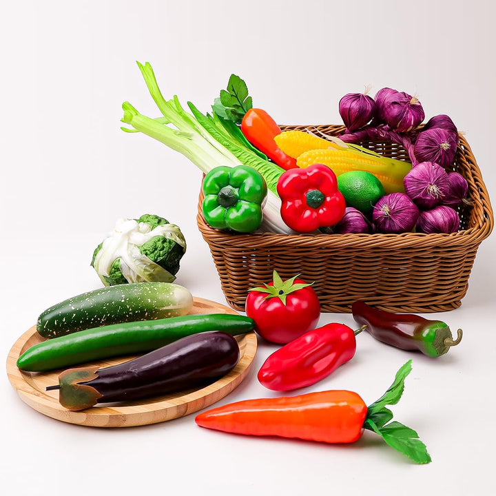 10 PCS Künstliche Realistisch Gemüse Gefälscht Anzeige Fotografie Requisiten Dekoration Haushalt Fau