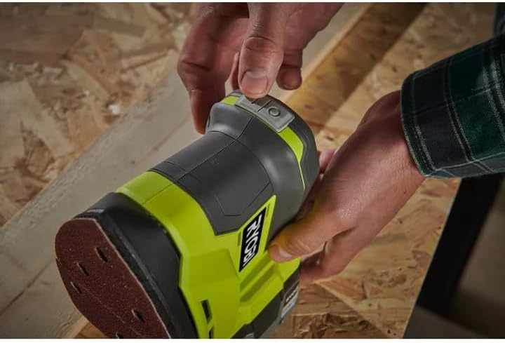 Ryobi P401 Eckschleifer, 18 V, Cat Finishing Sander RT Grün, Grün