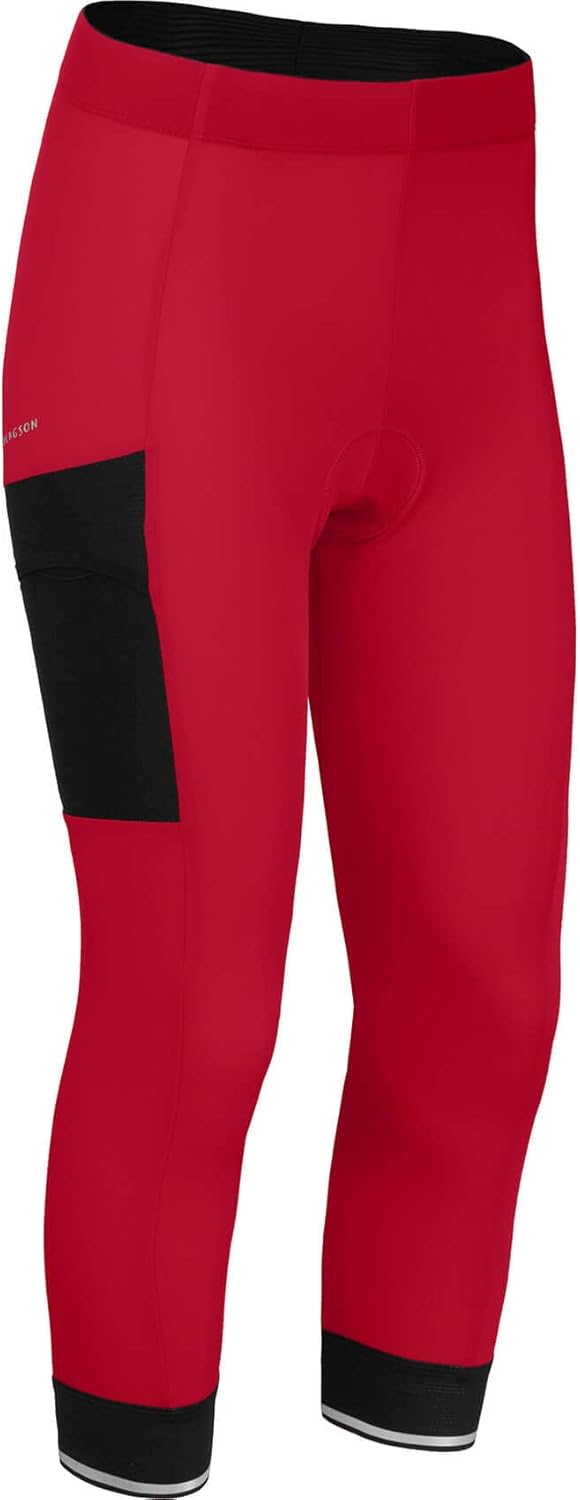 Bergson Sundra Comfort Capri | Damen 3/4 Radhose (mit Sitzpolster) - bielastisch, Perfekter Sitz, ru