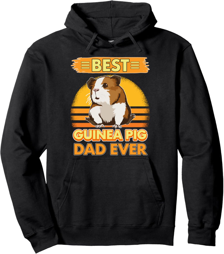 Best Guinea Pig Dad Ever Papa Vatertag Meerschweinchen Pullover Hoodie