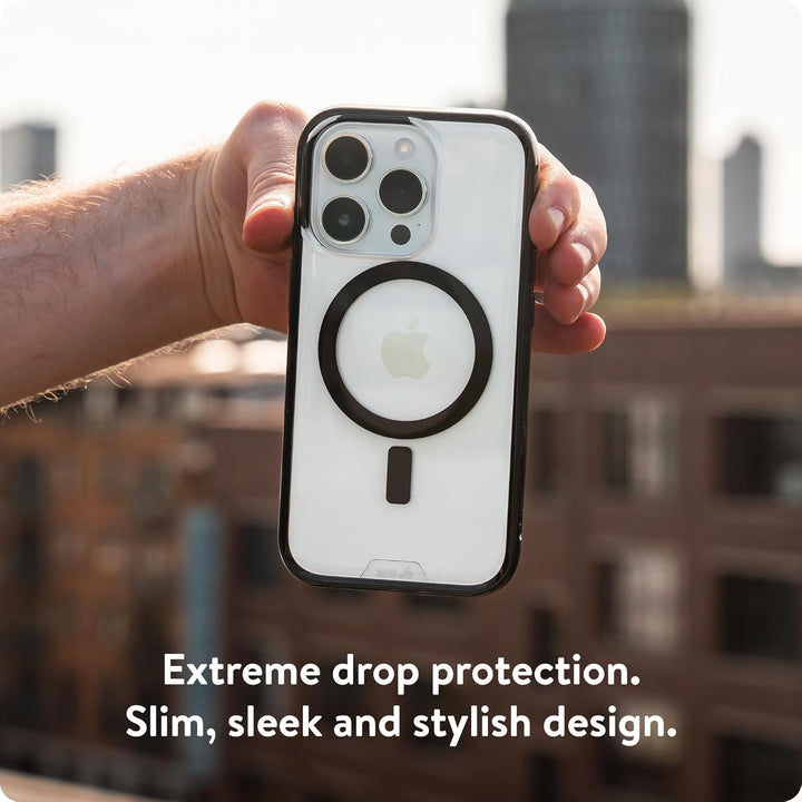 "Mous für iPhone 15 Pro Max Hülle, MagSafe kompatibel, Clear Clarity 2.0, schützende iPhone 15 Pro M