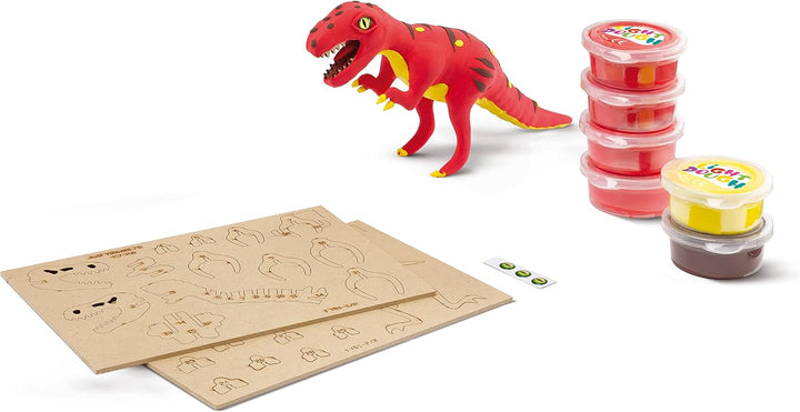 Maped Creativ – Dinos Factory T-Rex – Holzskelett zum Zusammenbauen – Dinosaurier-Figur zum Modellie
